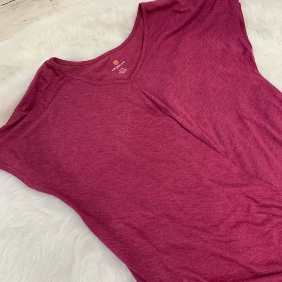 Tangerine Ladies Twisted Front Top Sz Med - Picture 4 of 5